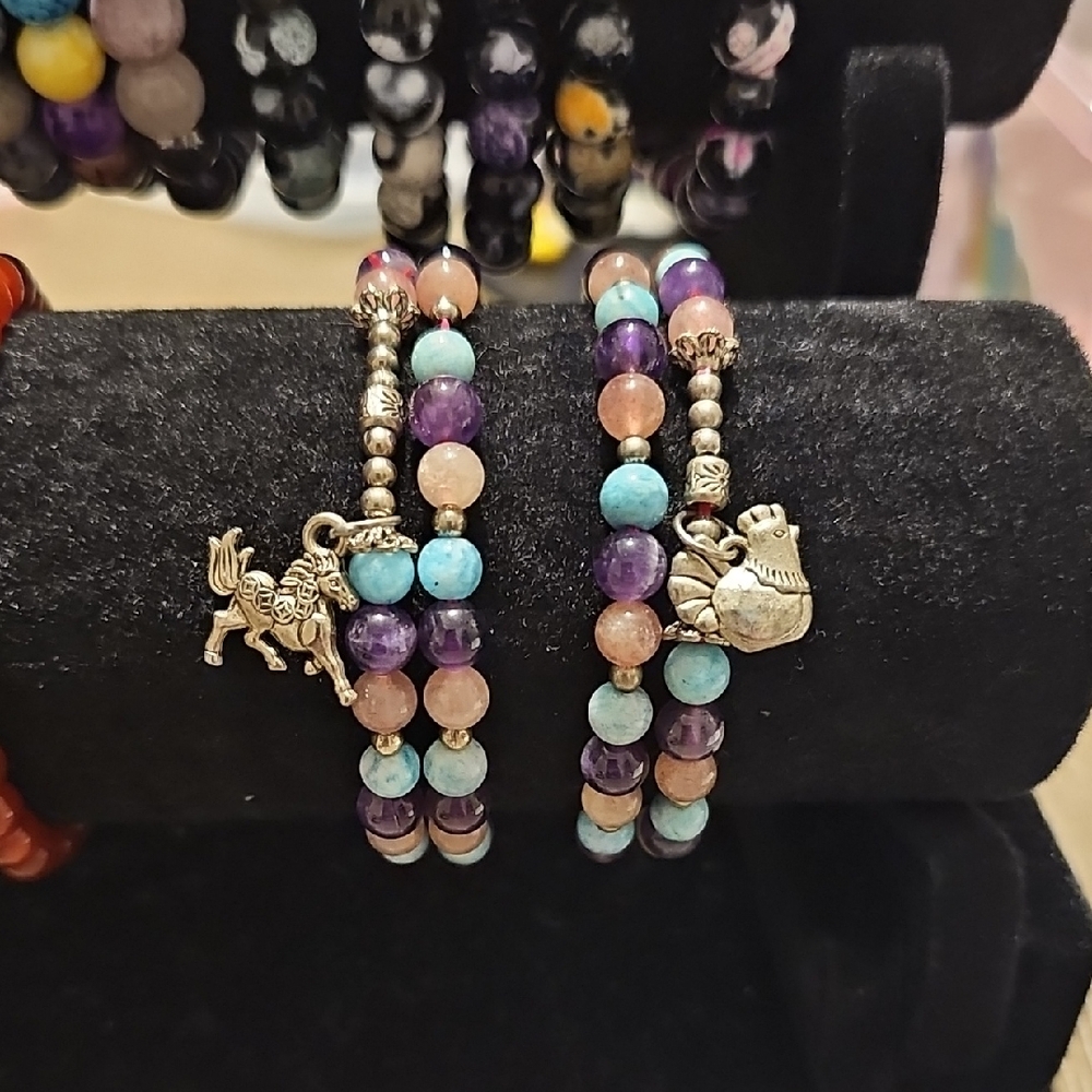 Beaded Double Wrap Bracelet